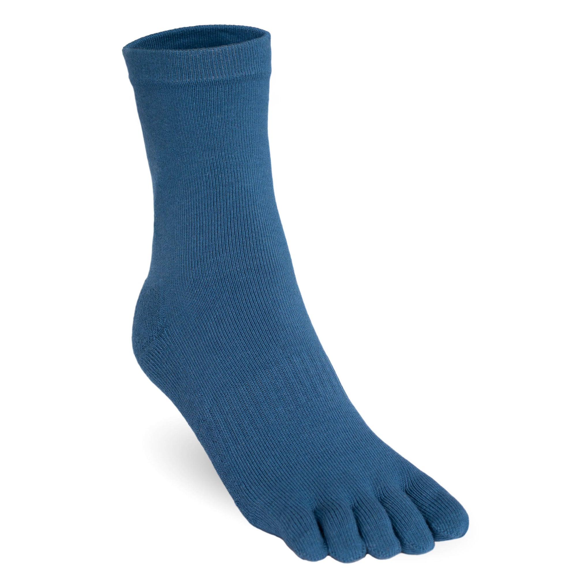 Blue crew cut bamboo sweat absorbing socks by Serasox