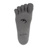 Gray ankle socks with toes by Serasox
