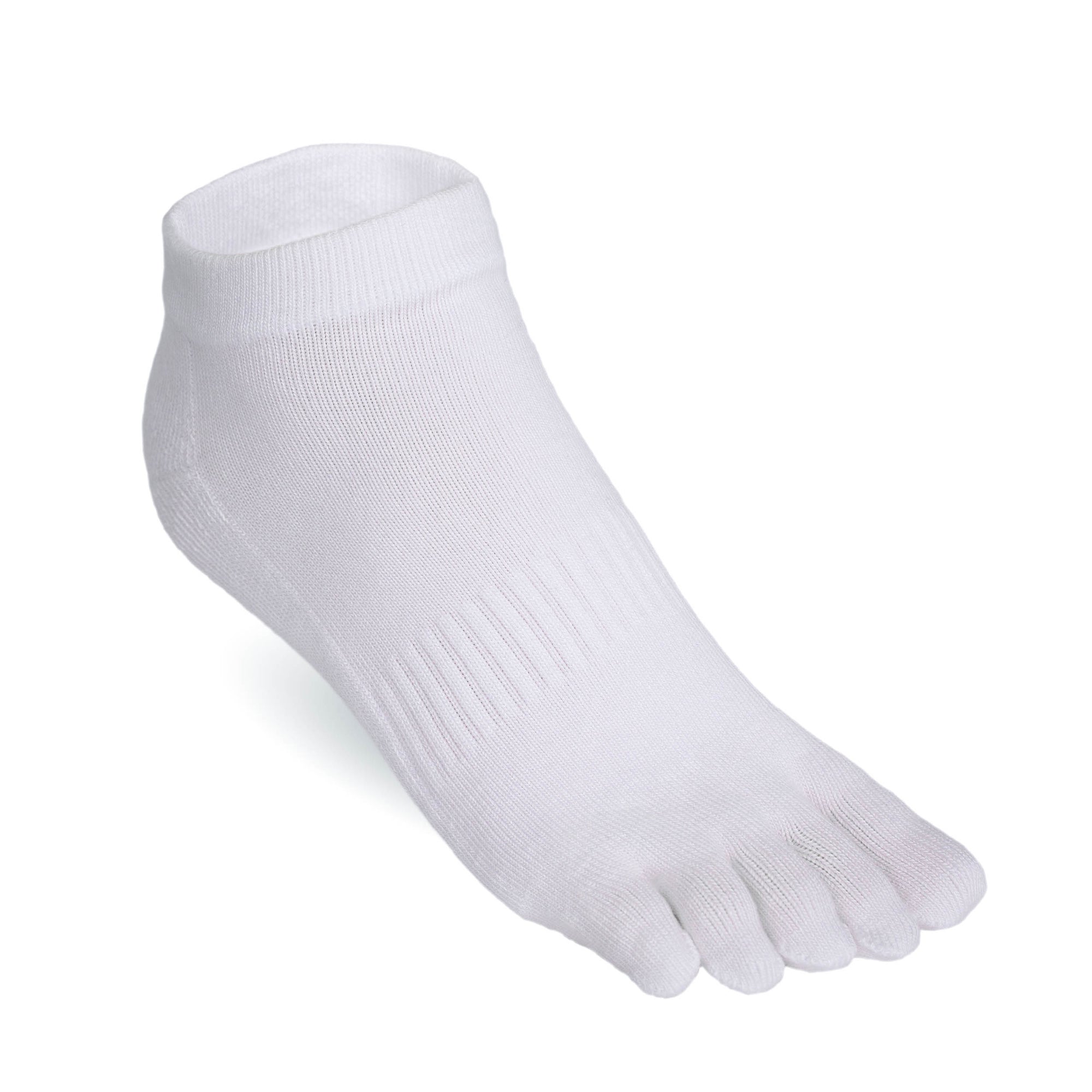 White ankle socks with toes by Serasox