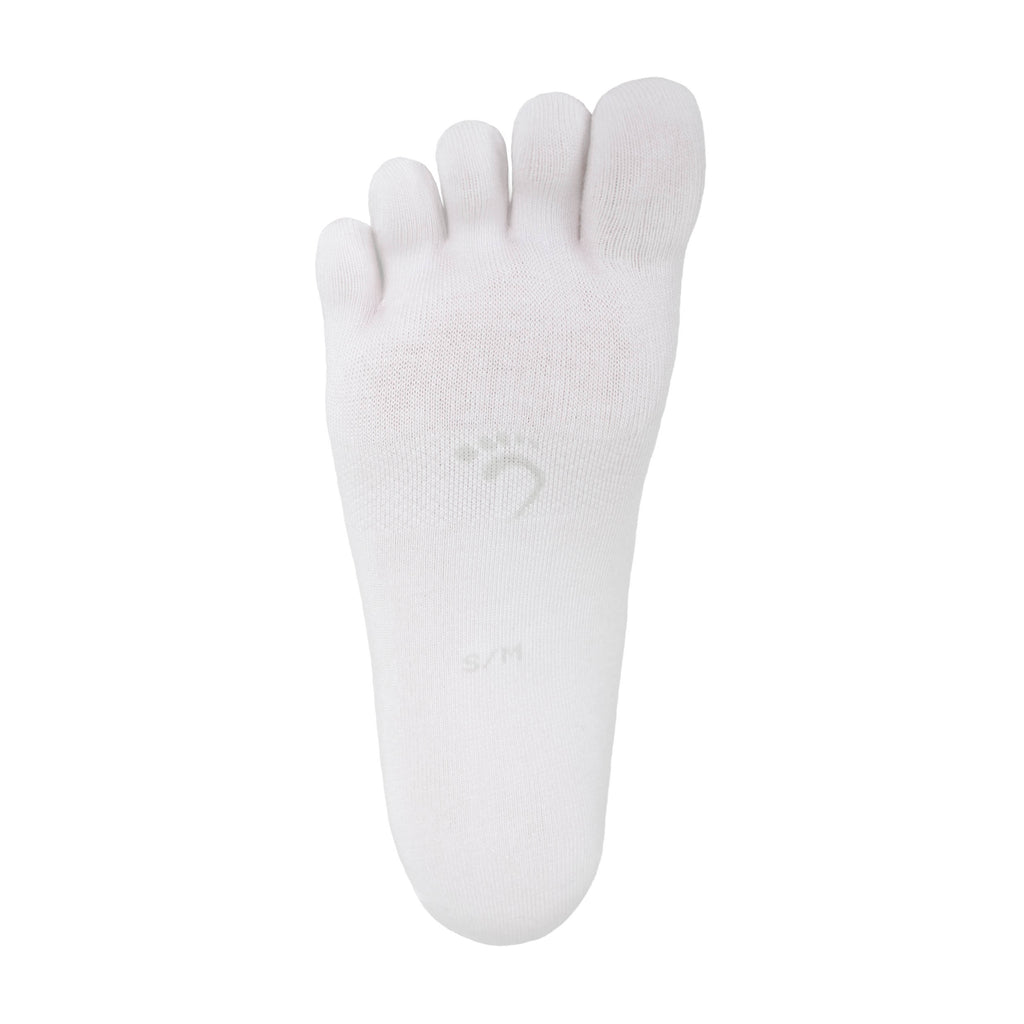 White crew cut bamboo sweat absorbing socks by Serasox