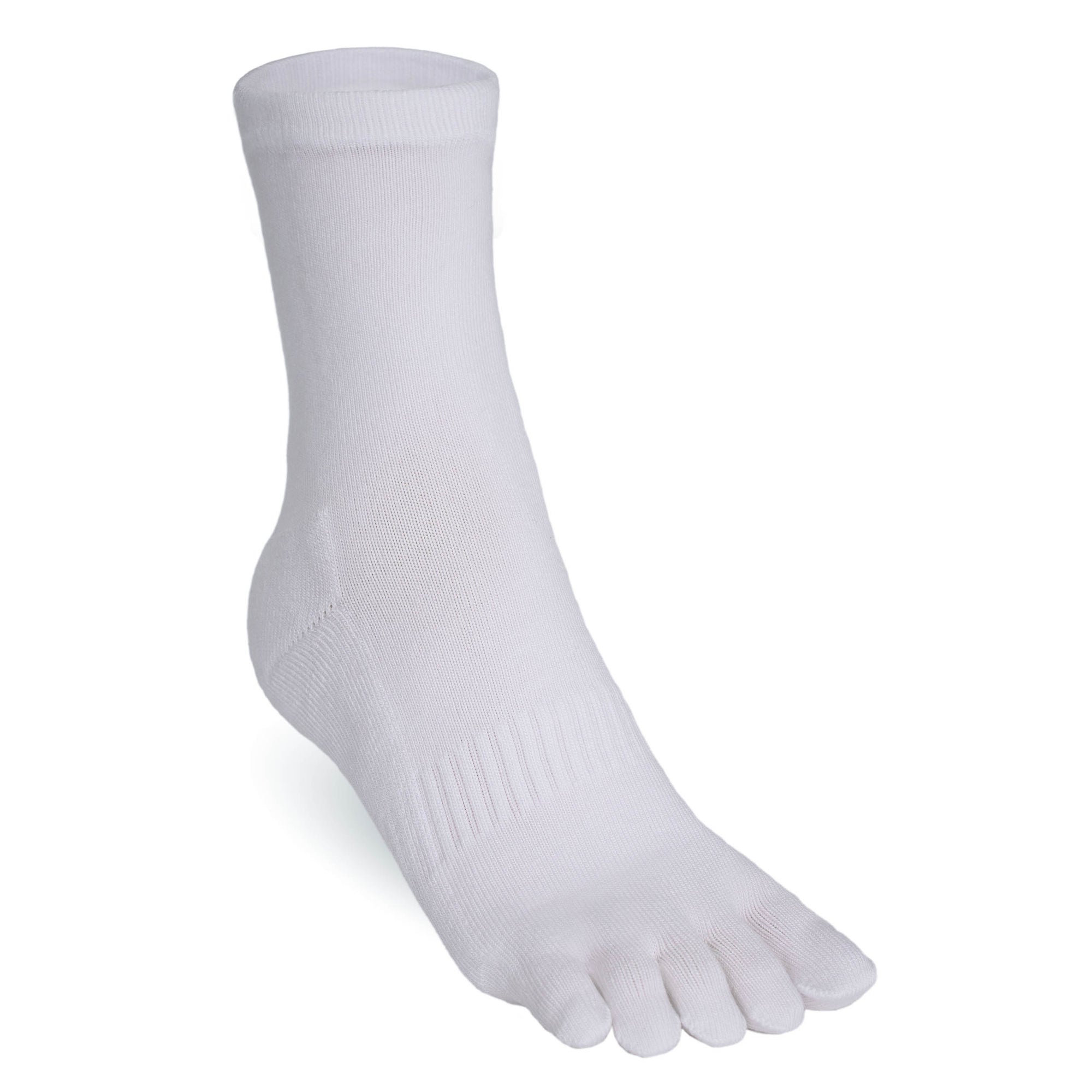 White crew cut bamboo sweat absorbing socks by Serasox